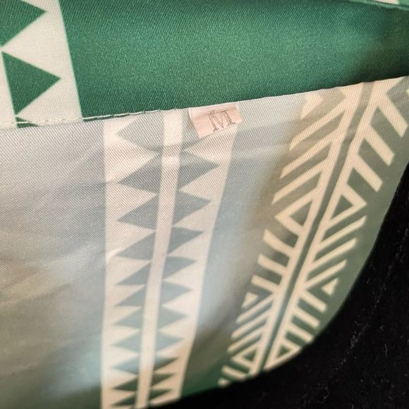 Hippie summer spring green tunic dress size medium - Picture 3 of 5